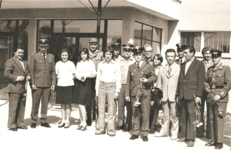 1984 Delegacja Wojska Na Nadaniu Imienia Szkole